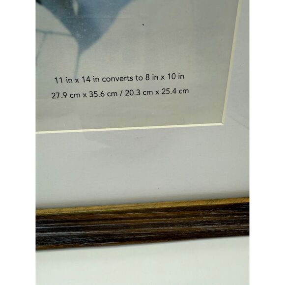 Solid Wood Brown 11x14 Picture Frame 2 Pack - Picture 2 of 4